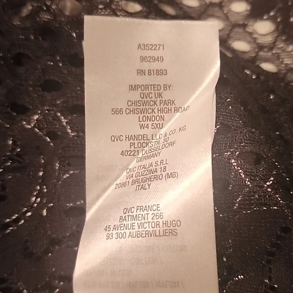 NWOT Isaac Mizrahi Lace Duster Black Sz XXS - Picture 11 of 12